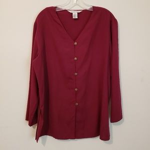 Melrose Studios Petites Silk Tunic Like New